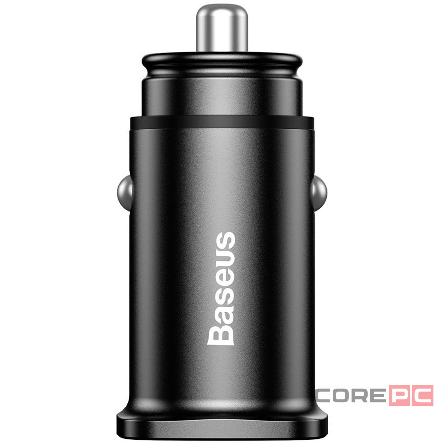 Автомобильное заряд. устр. Baseus Square Metal 2USB 30W CCALL-DS01 черное