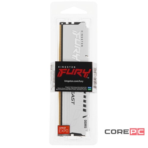 Оперативная память 32 Gb 5200 MHz Kingston FURY Beast White (KF552C36BWE-32)