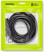 АудиоВидео кабель Smartbuy HDMI - HDMI ver.2.0 A-M/A-M, 2 фильтра, 10 м (K-352-100-2)/10