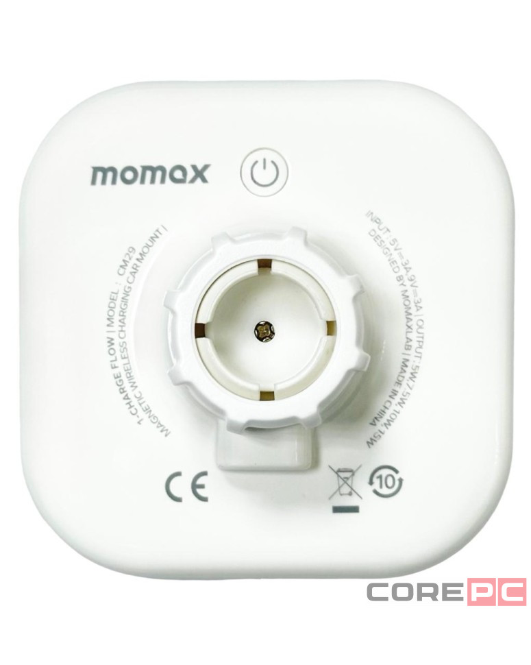 Держатель магнитный c Magsafe Momax 1-Charge Flow 15W CM29W белый