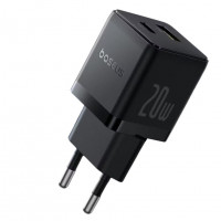 Сетевое зар. устр. Baseus Palm Fast Charger 1USB/1C 20W (P10111608113-00) черное