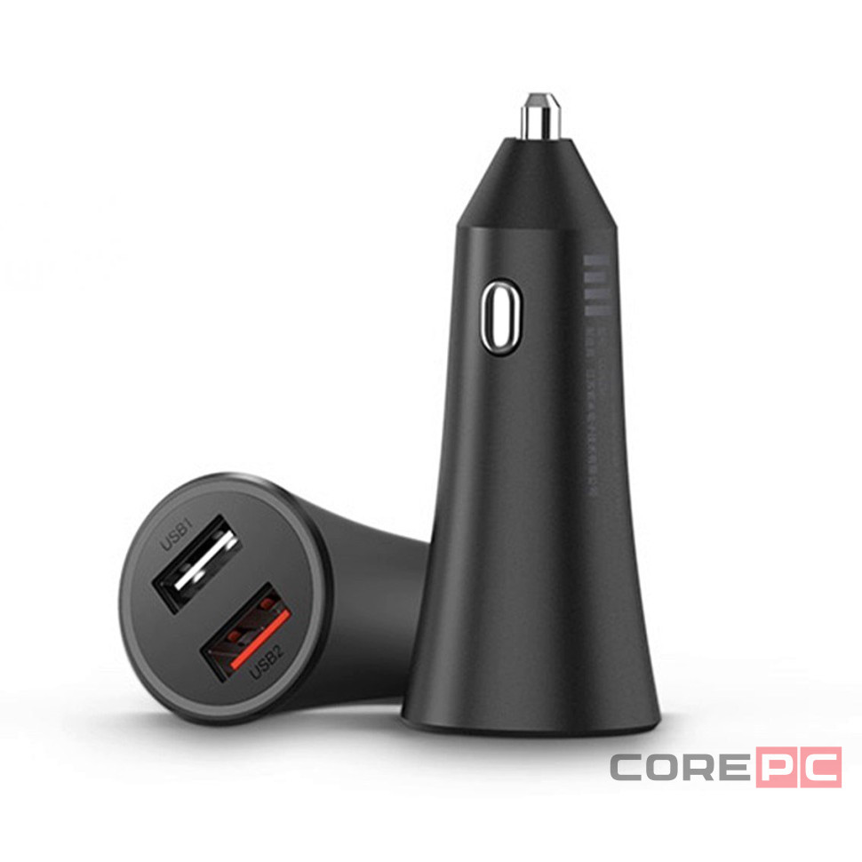 Автомобильное зар. устр. Xiaomi Xiaomi Mi Car Charger 37W 2USB GDS4147GL/CC06ZM черное