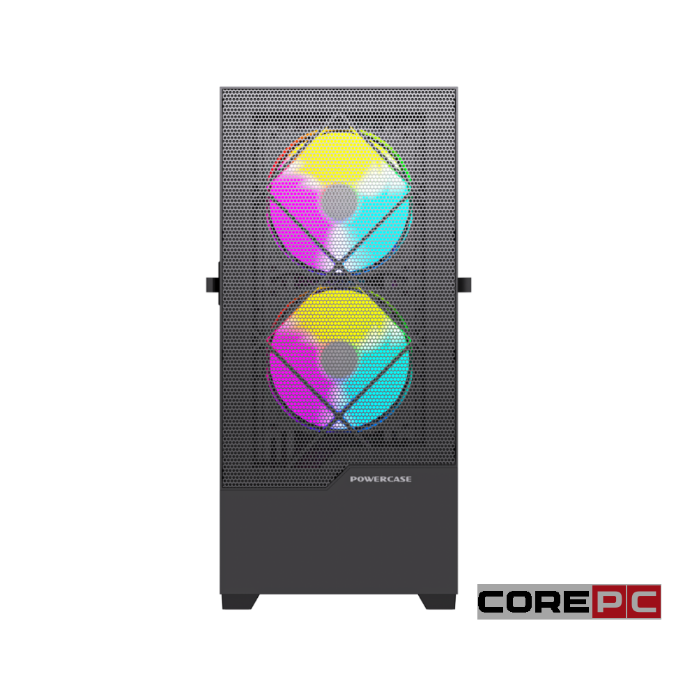 Компьютерный корпус Powercase LUMINOUS TG Black (CLB-L0)
