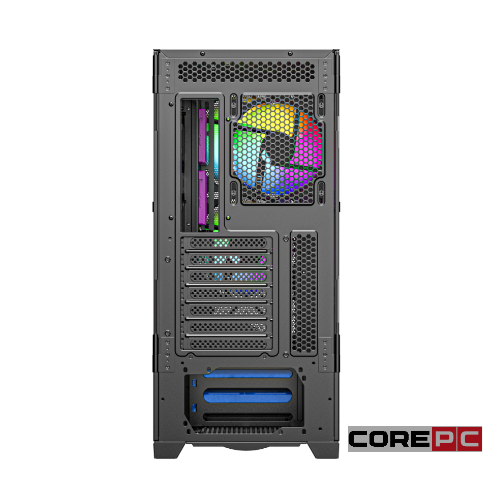 Компьютерный корпус Powercase LUMINOUS TG Black (CLB-L0)