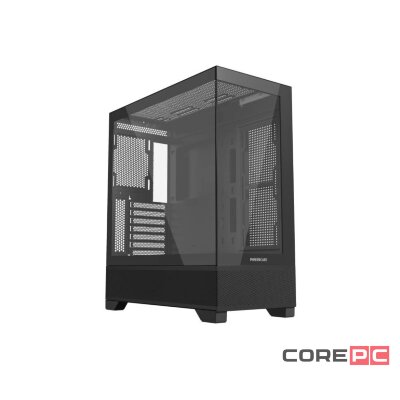 Компьютерный корпус Powercase Luminous TG Black  (CLB-L0)