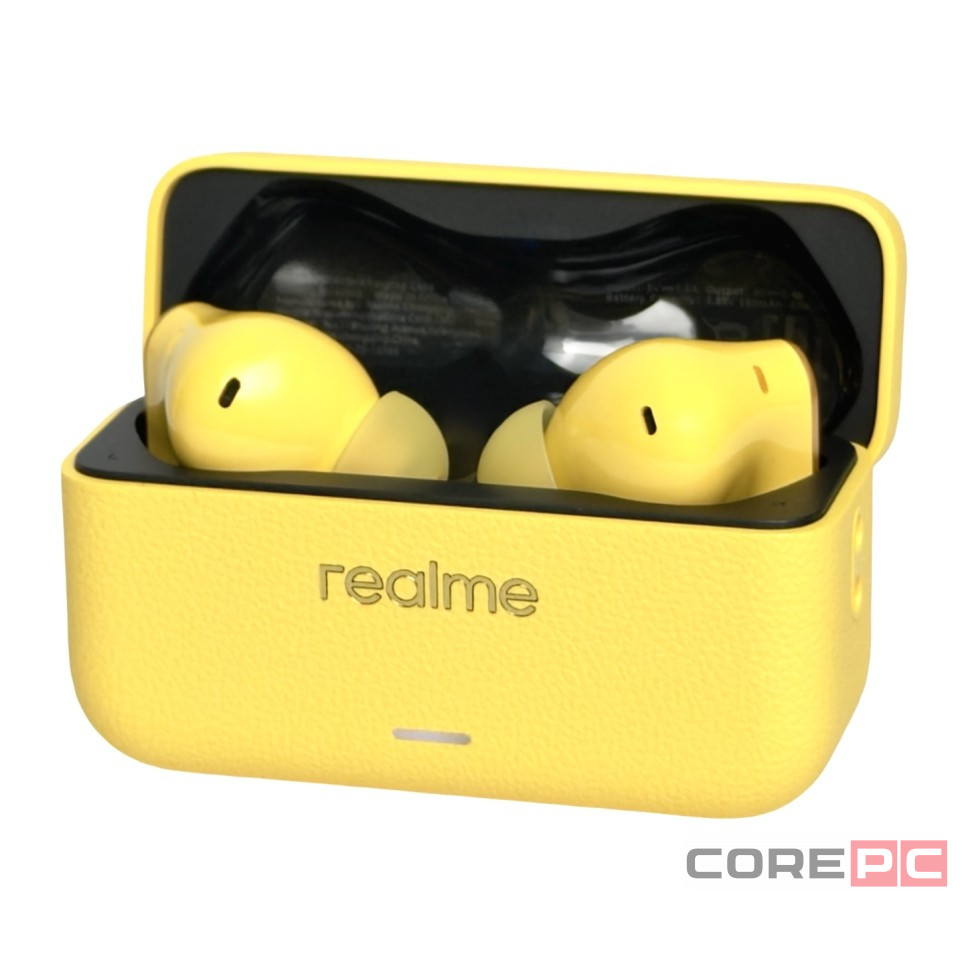 Беспроводные наушники TWS Realme Buds T500 Pro желтые