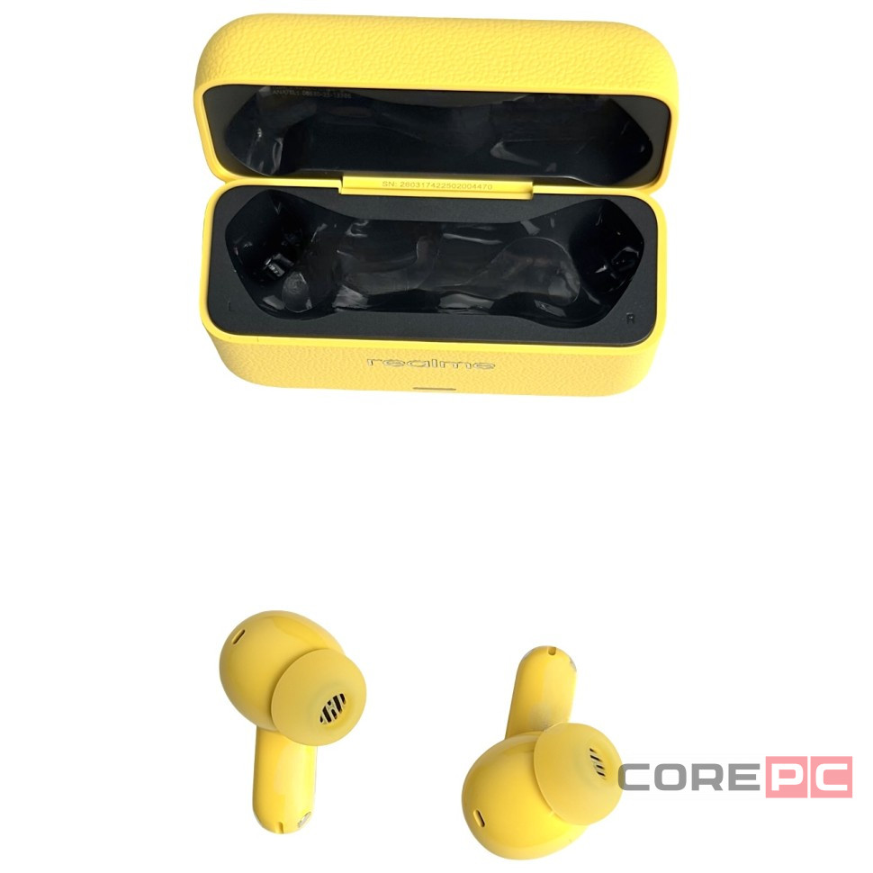 Беспроводные наушники TWS Realme Buds T500 Pro желтые