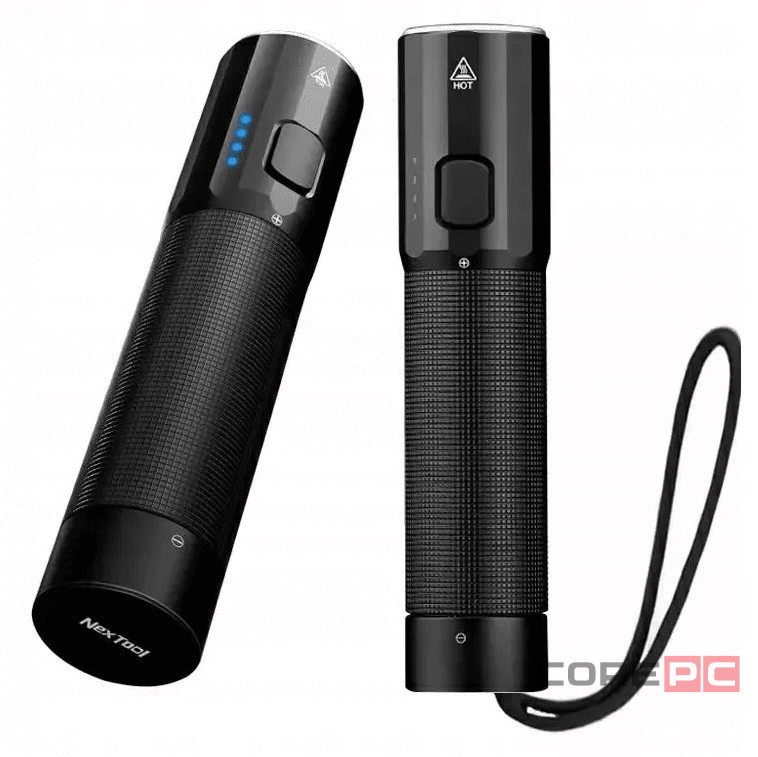 Маленький фонарик Xiaomi NexTool Mini Tactical Flashlight 1200lm IPX4 (NE20069) черный