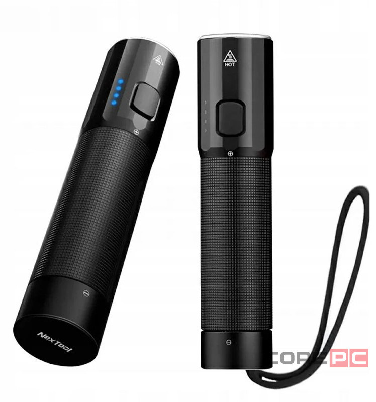Маленький фонарик Xiaomi NexTool Mini Tactical Flashlight 1200lm IPX4 (NE20069) черный