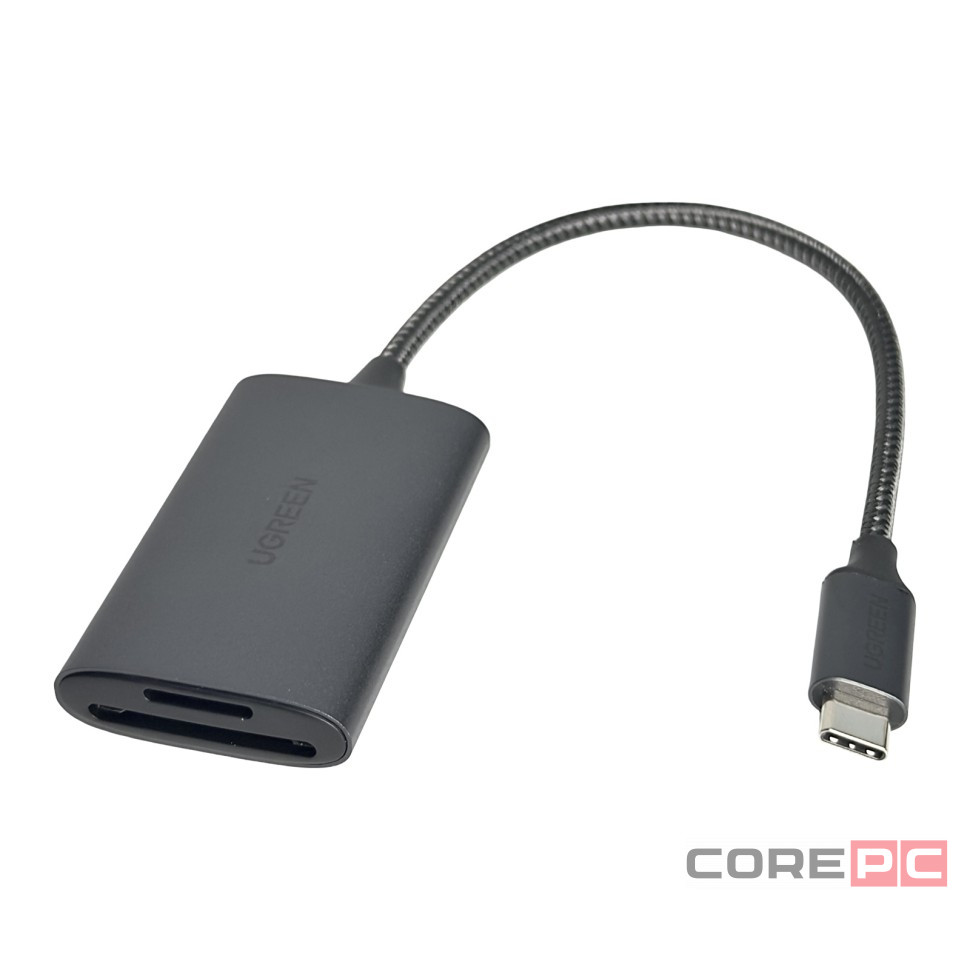Картридер Ugreen CM401/USB-C серый