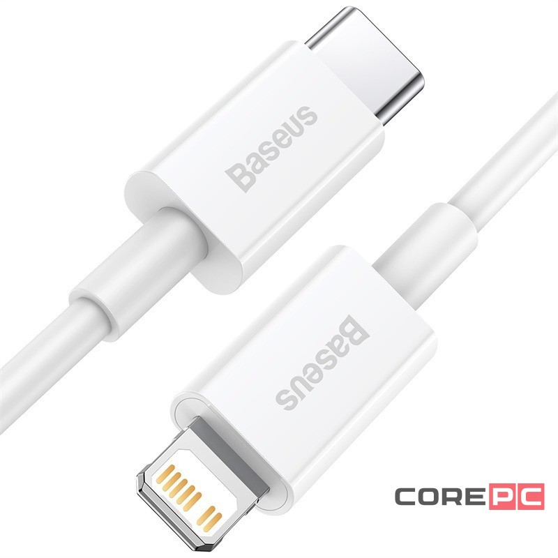 Кабель-зарядка Type-C на Lightning Baseus Superior Series 1м (CATLYS-A02) 20W белый