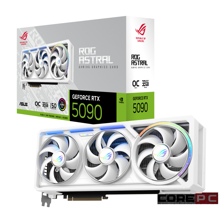Видеокарта ASUS (ROG-ASTRAL-RTX5090-O32G-GAMING-WHITE) GeForce RTX 5090 32GB ROG ASTRAL GAMING OC WHITE (90YV0LWA-M0NA00)