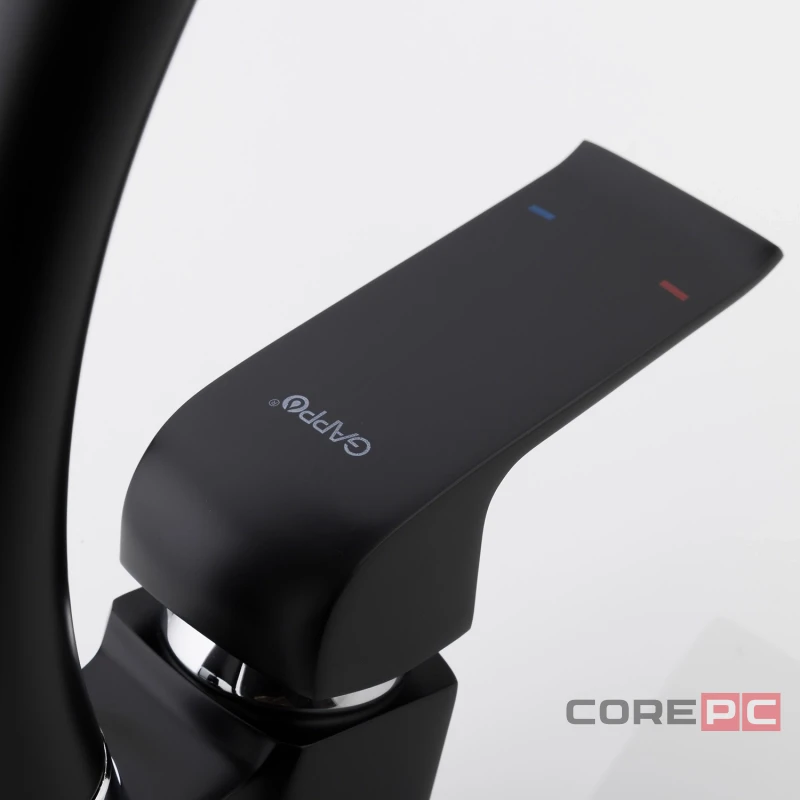 Смеситель для кухни Gappo G4150, рычажное управление, цвет черный
