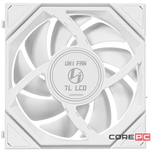 Вентилятор для корпуса Lian Li UNI FAN TL LCD 120 ARGB White (G99.12TLLCD1W.R0)