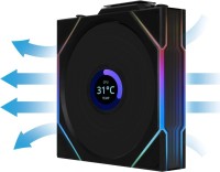 Вентилятор для корпуса Lian Li UNI FAN TL WIRELESS LCD 120 Reverse Blade 12RTLLCD1W1B ARGB Black (G99.12RTLLCD1W1B.R0)
