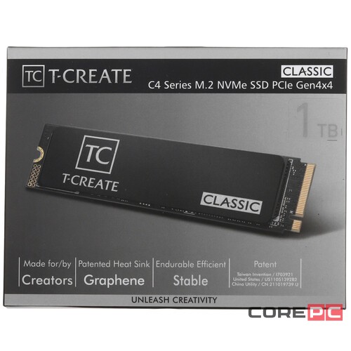 Твердотельный накопитель TeamGroup 1000 Gb T-CREATE CLASSIC C47 (TM8FFC001T0C129)
