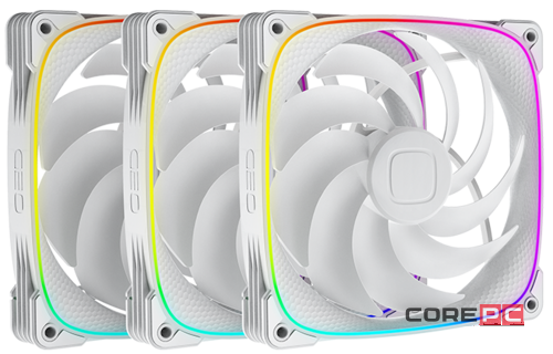 Комплект вентиляторов для корпуса Geometric Future Squama 2503W-14 ARGB White (1F2503W314000)