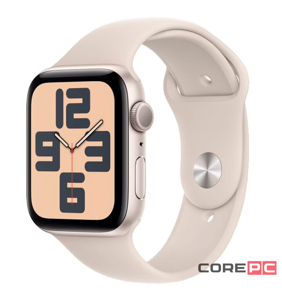 Apple Watch SE (2024) 40mm Starlight Aluminium Case with Starlight Sport Band (M/L)