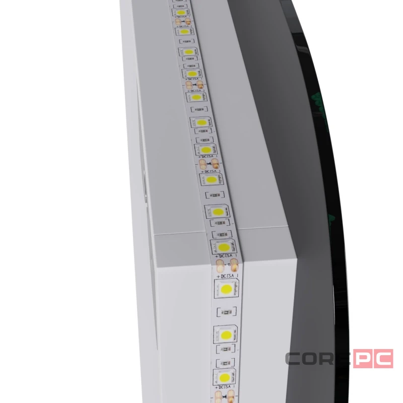 Зеркало MIXLINE Алон радиус - ЭКОНОМ 500х700 (ШВ) сенсор, светодиодная подсветка, мини короб