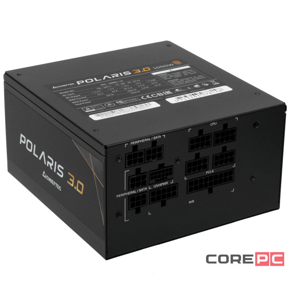 Блок питания Chieftec 1050W POLARIS 3.0 PPS-1050FC-A3 (PCIe 5.0 Connector Cable Details)