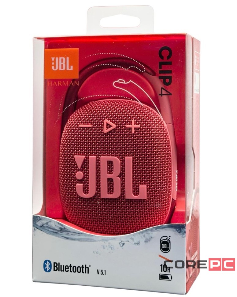 Bluetooth колонка JBL Clip 4 красная