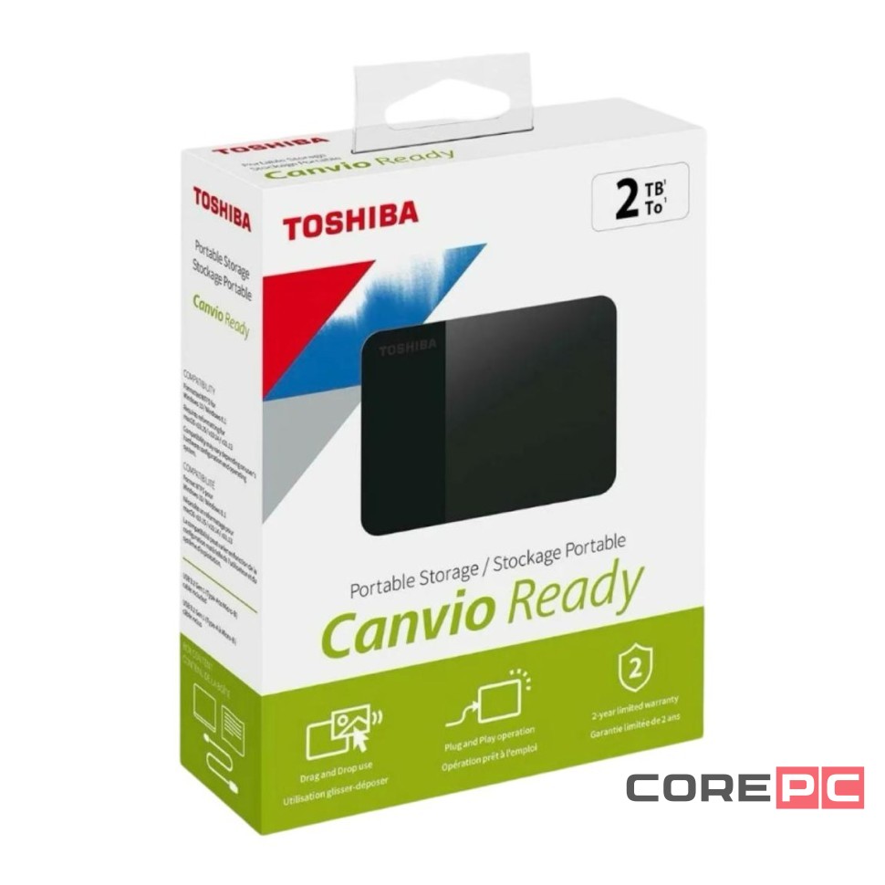 Внешний HDD Toshiba Canvio Basics 2TB (HDTB520EK3AA) черный