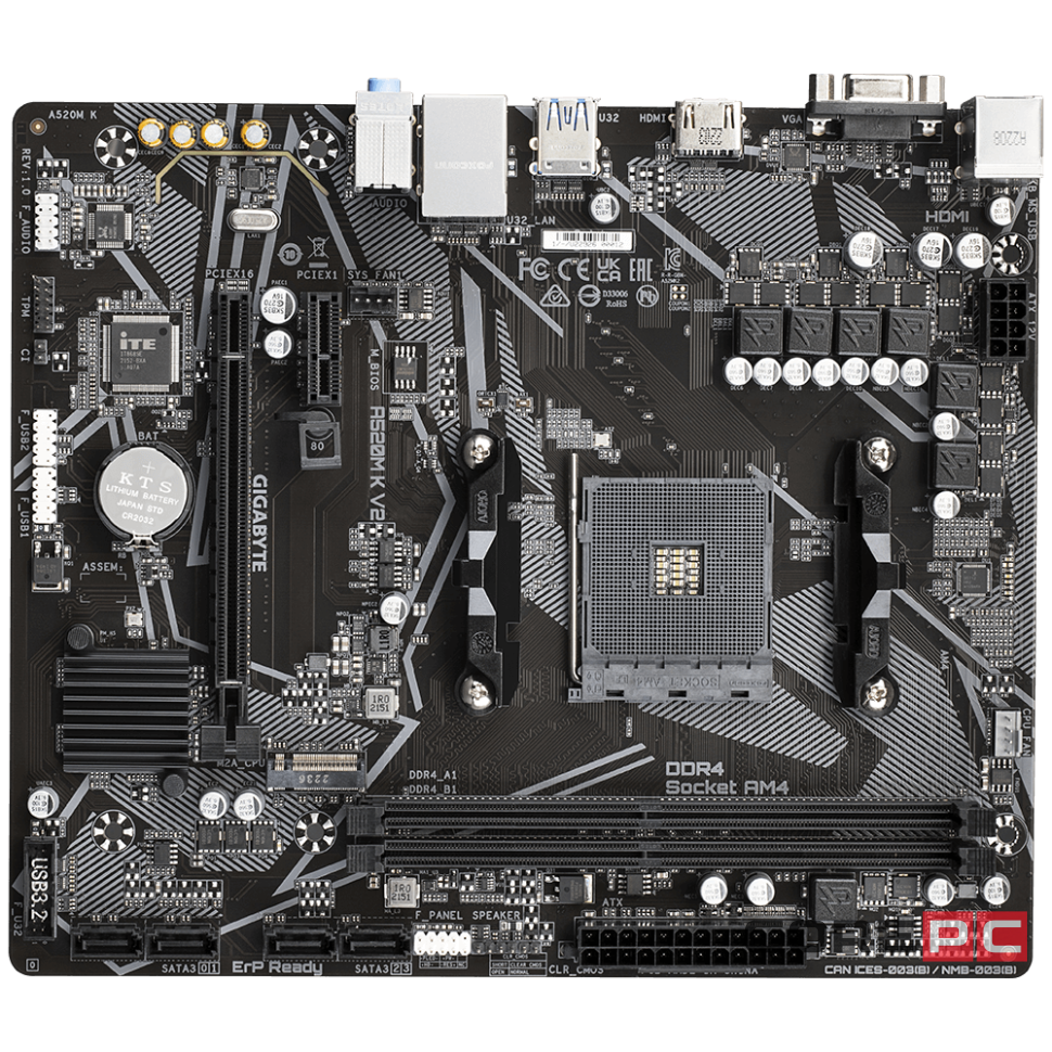 Материнская плата Gigabyte A520M K V2 1.1