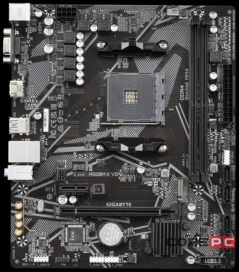 Материнская плата Gigabyte A520M K V2 1.1