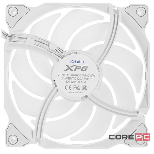 Вентилятор для корпуса ADATA XPG VENTO 120 ARGB White VENTO120ARGB-WHCWW