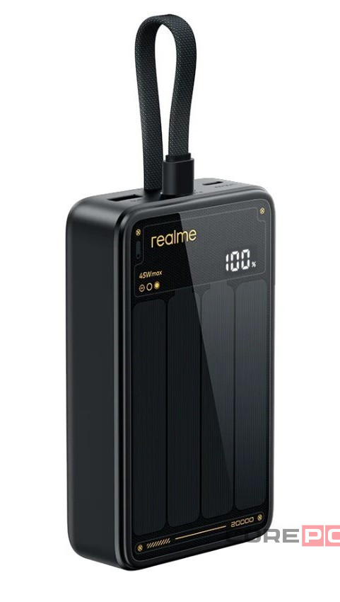 Powerbank Realme 20000mAh 1USB/2C 45W RMC2501 с дисплеем черный