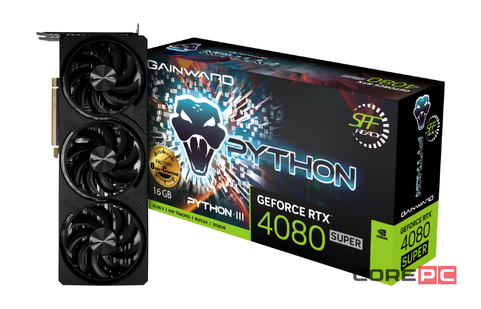 Видеокарта GAINWARD (NED408SS19T2-1032T) GeForce RTX 4080 SUPER 16GB PYTHON III OC