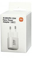 Сетевое зарядное устройство Xiaomi MI 33W Nano Power Adapter USB-C (BHR087LEU) белое