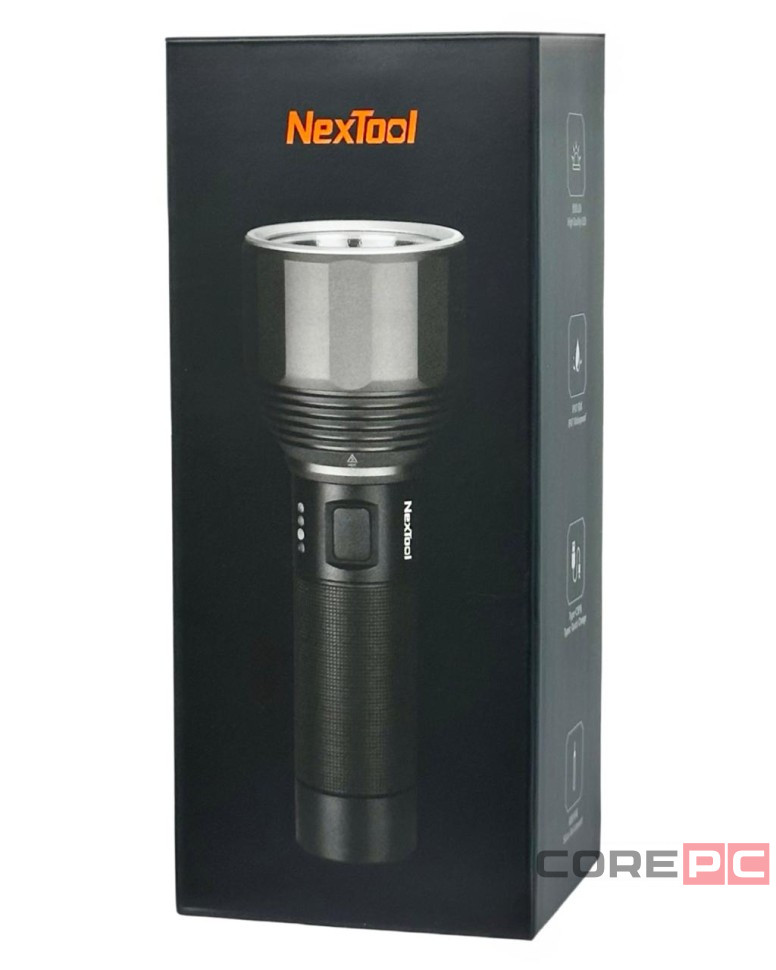 Фонарик Xiaomi NexTool Outdoor Strong Light Flashlight NE20322 черный