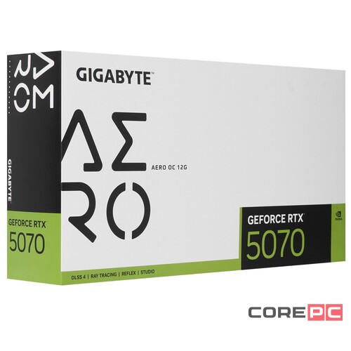 Видеокарта Gigabyte (GV-N5070AERO OC-12GD) GeForce RTX 5070 12GB AERO OC