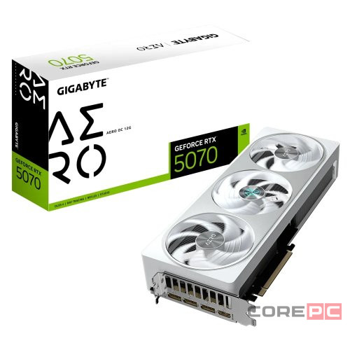 Видеокарта Gigabyte (GV-N5070AERO OC-12GD) GeForce RTX 5070 12GB AERO OC