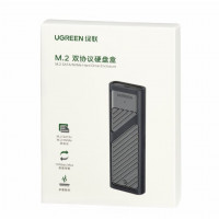 Корпус внешний для жесткого диска Ugreen CM559 M.2 SATA/NVMe/ Hard Drive Enclosure 10Gbps
