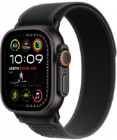 Apple Watch Ultra 2 (2024) 49mm Black Titanium Case with Black Trail Loop (S/M)