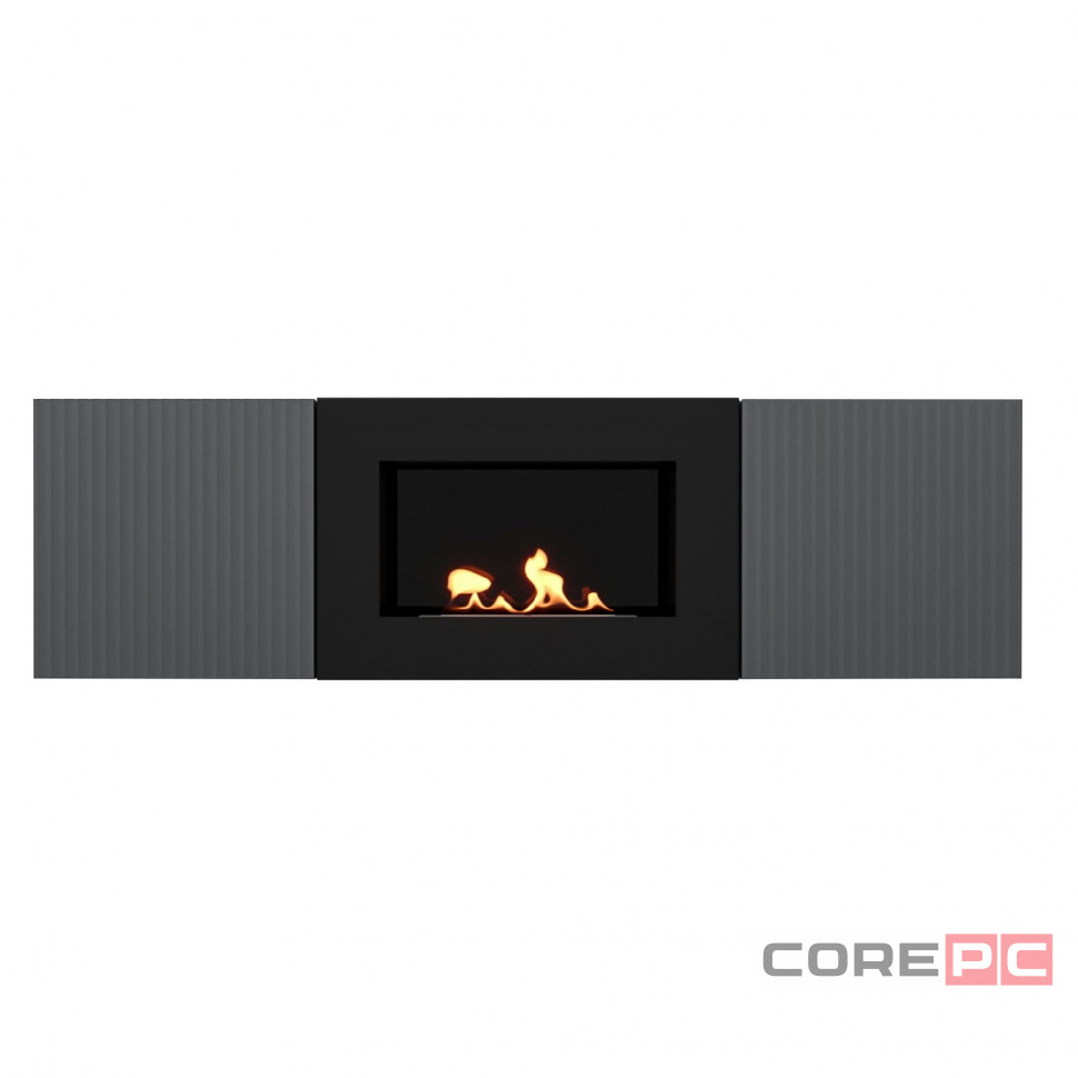 Тумба с биокамином Firelight BFP/P-1400L графит