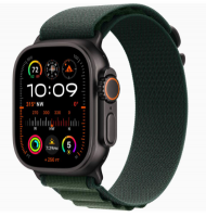 Apple Watch Ultra 2 (2024) 49mm Black Titanium Case Dark Green Alpine Loop (L)