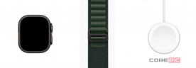 Apple Watch Ultra 2 (2024) 49mm Black Titanium Case Dark Green Alpine Loop (L)