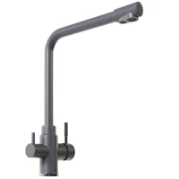 Смеситель для кухни MIXLINE МЛ-ГС13/ML-GS13 (342), рычажное управление, цвет графит