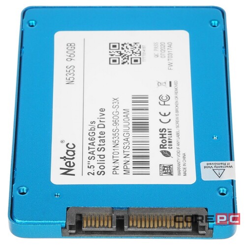 Твердотельный накопитель NETAC 960 Gb NT01N535S-960G-S3X