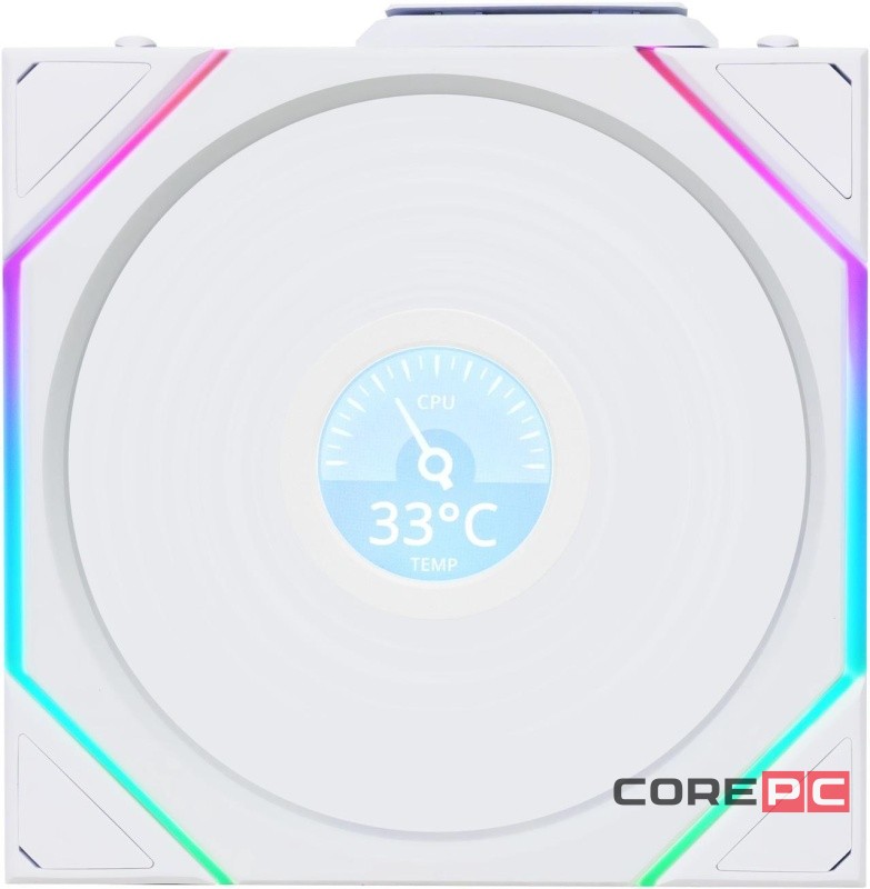 Вентилятор для корпуса Lian Li UNI FAN TL WIRELESS LCD 120 Reverse Blade 12RTLLCD1W1W ARGB White (G99.12RTLLCD1W1W.R0)
