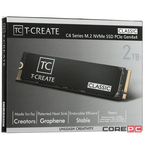 Твердотельный накопитель TeamGroup 2000 Gb T-CREATE CLASSIC C47 (TM8FFC002T0C129)