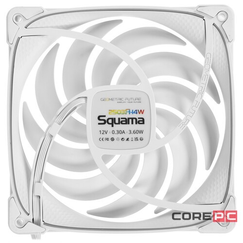 Вентилятор для корпуса Geometric Future Squama 2503RW-14 Reverse ARGB White (1F2503R114100)
