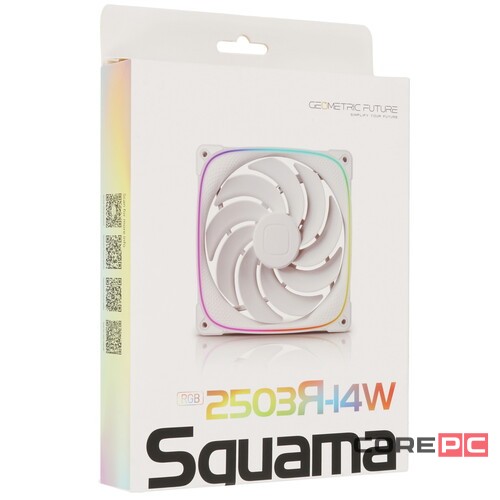 Вентилятор для корпуса Geometric Future Squama 2503RW-14 Reverse ARGB White (1F2503R114100)