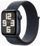 Apple Watch SE (2024) 40mm Midnight Aluminium Case with Ink Sport Loop (One Size)