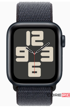 Apple Watch SE (2024) 40mm Midnight Aluminium Case with Ink Sport Loop (One Size)