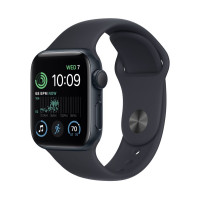 Apple Watch SE (2024) 40mm Midnight Aluminium Case with Midnight Sport Band (M/L)