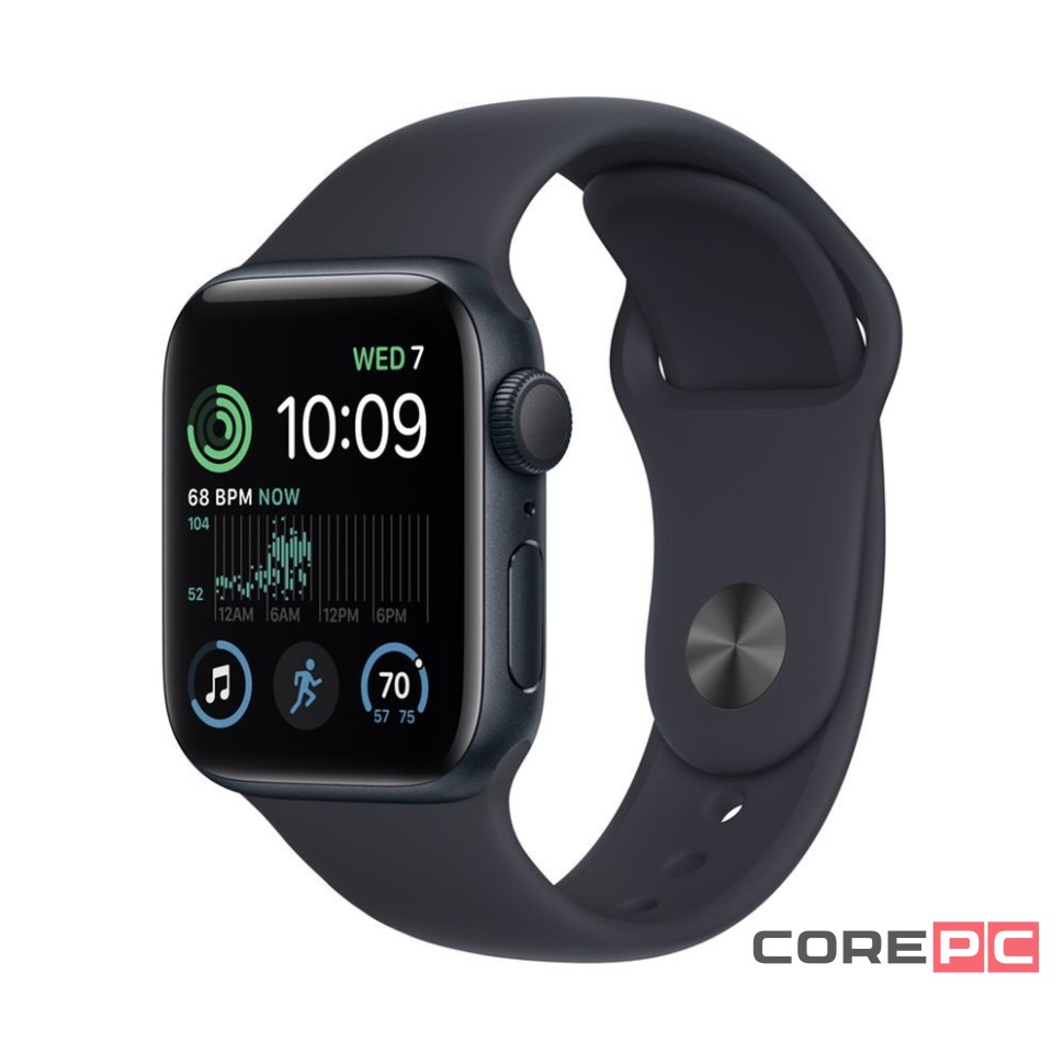 Apple Watch SE (2024) 40mm Midnight Aluminium Case with Midnight Sport Band (M/L)